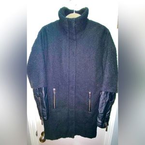 🔹Vince Camuto Black Tweed Cocoon Coat XS